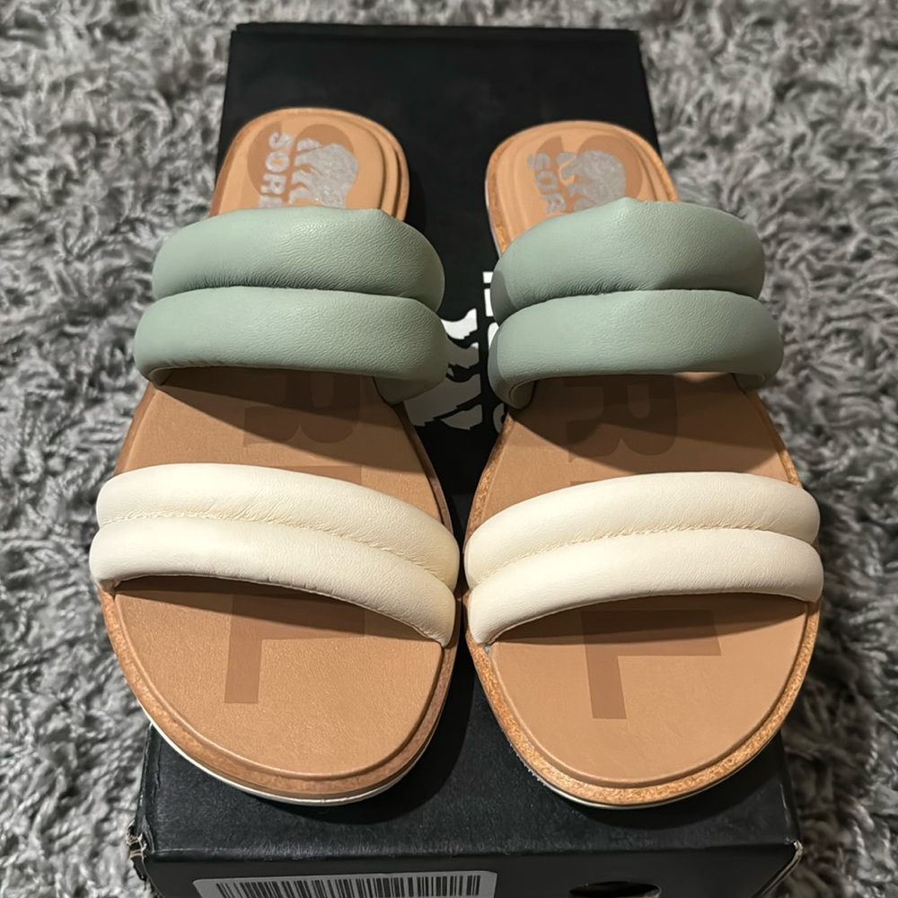 NIB Sorel Ella II puff slide